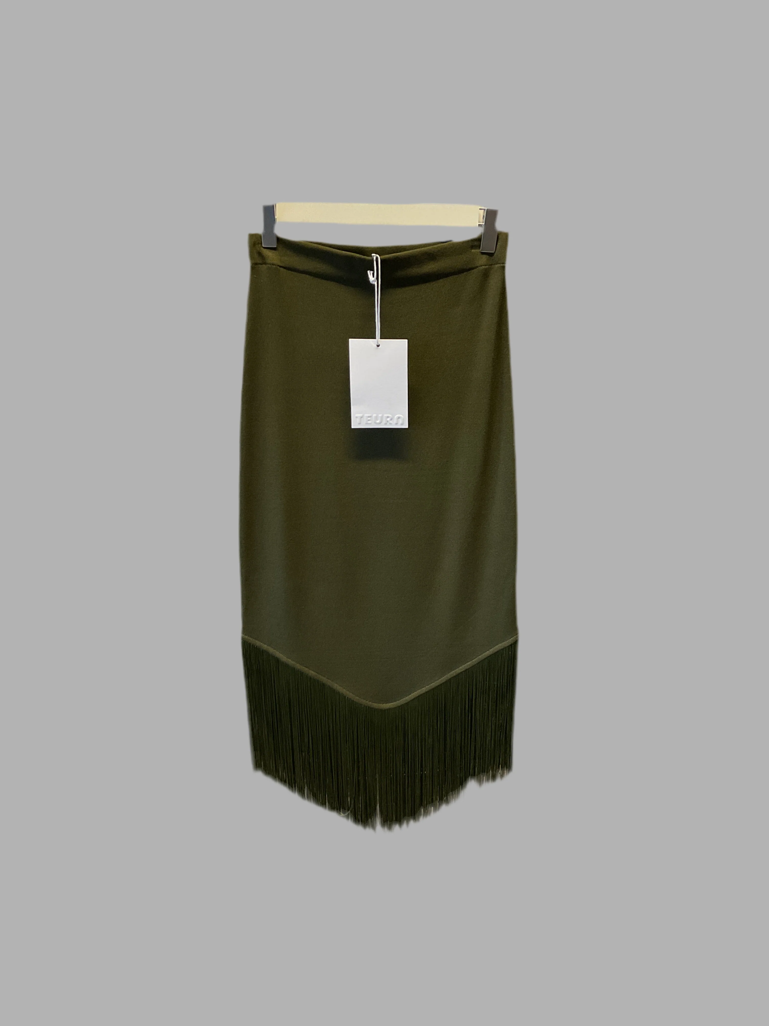 Fringes skirt green