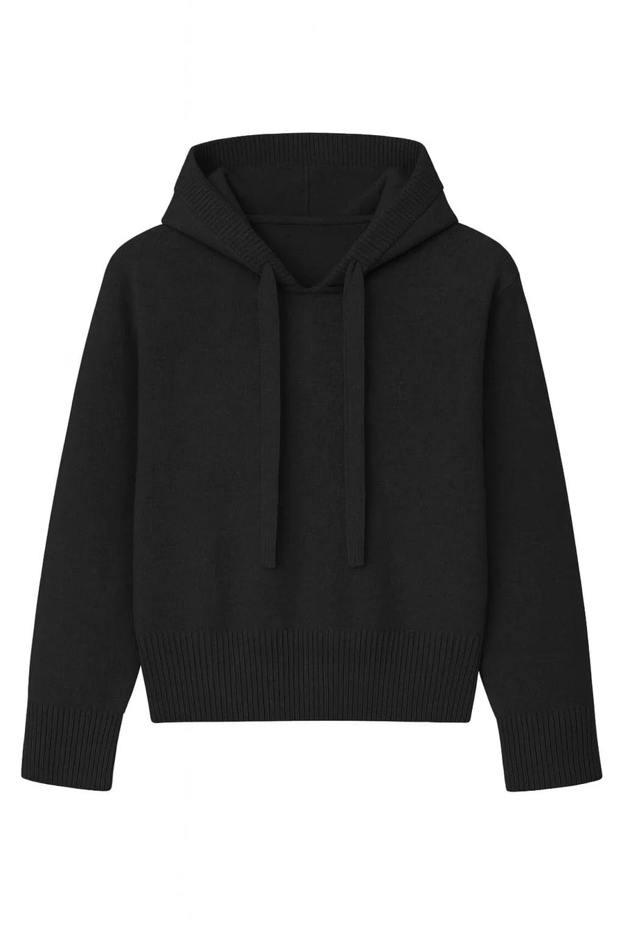 Knitted Straight Hoodie