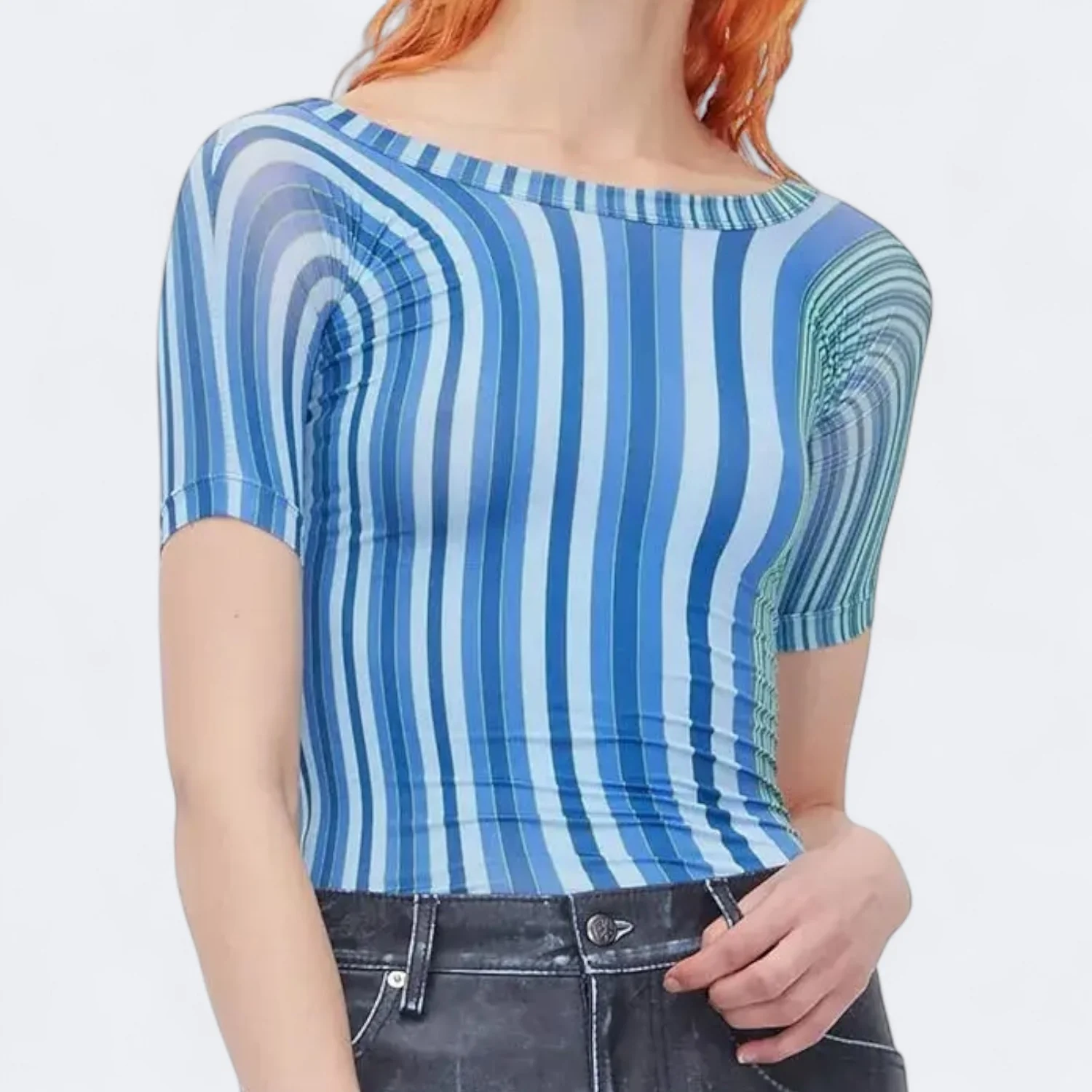 Leela Multi Navy Stripe - Image 2
