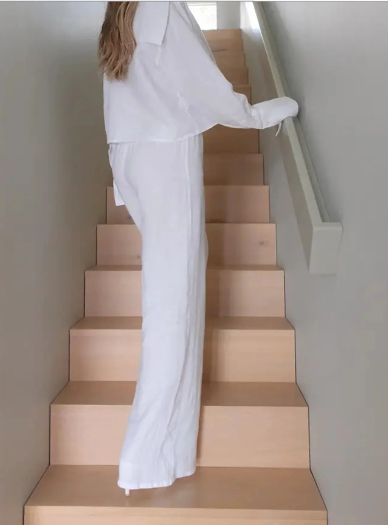 Linen Sailor Pants White - Image 3