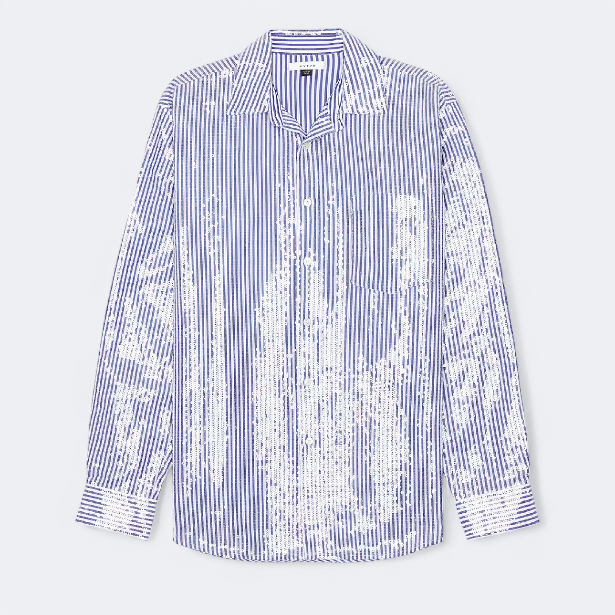 Eytys Otis Spark Blue Stripe Shirt - Image 2