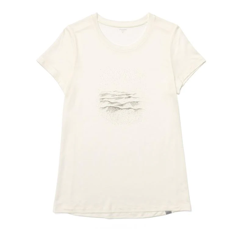 Tree Message Tee - Powderday White - Dam