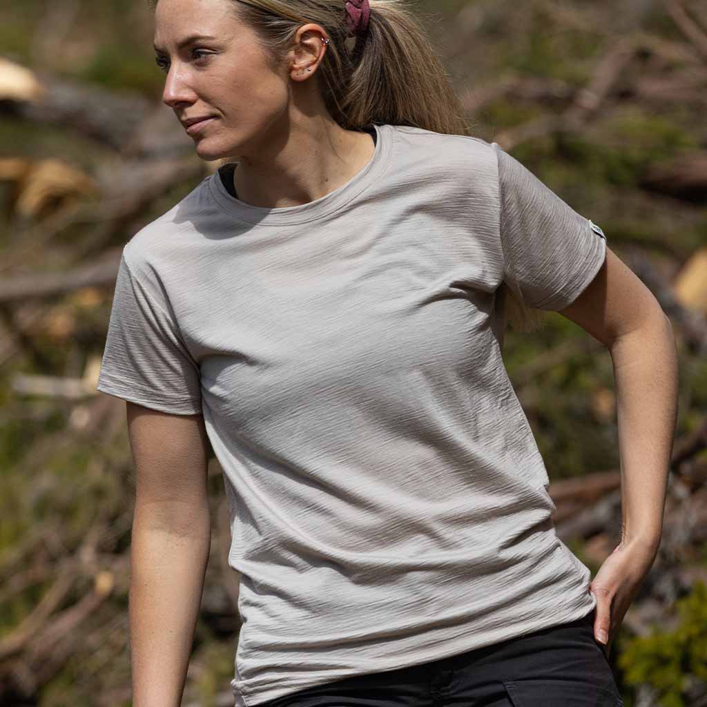 LightWool 180 Classic Tee - Simply Taupe - Dam - Image 3